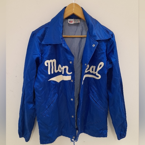Ebbets Field Flannels Montreal Royals Satin Vintage Jacket made in USA - Picture 3 of 14